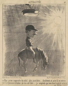 Plus je me rapproche du soleil..., 19th century. Creator: Honore Daumier.