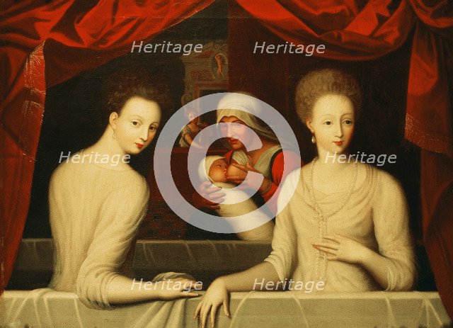 Gabrielle d'Estrées and one of her sisters, duchesse de Villars, End of 16th century. Artist: Anonymous  