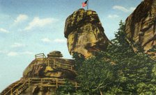 'Chimney Rock and Rock Pile, Western North Carolina', 1942. Creator: Unknown.