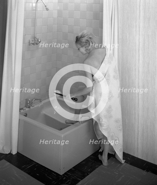 The Imperial bath and shower unit from Heatons of Rotherham, South Yorkshire, 1966. Artist: Michael Walters