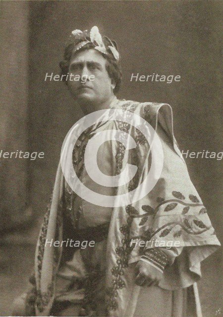 Wilhelm Grüning as Rienzi in Opera Rienzi by Richard Wagner, Berlin, 1907.