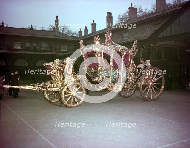 The Gold State Coach, 1953. Creator: Arthur Charles Kirby Ware.