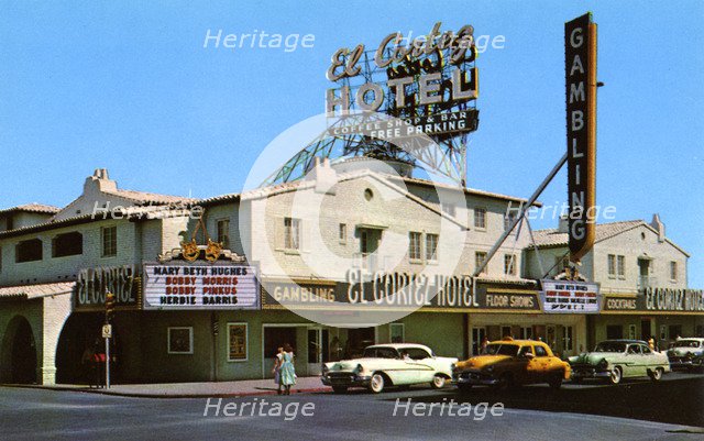 El Cortez Hotel, Las Vegas, Nevada, USA, 1956. Artist: Unknown