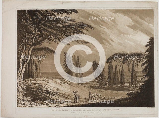 View of the Campagna of Rome, 1778. Creator: Richard Cooper.