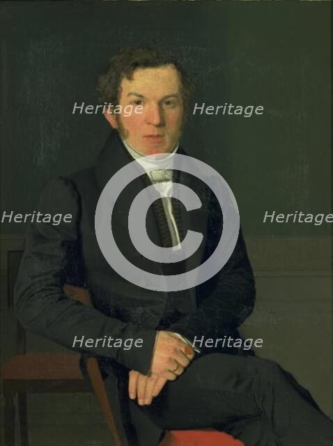 Portrait of the Artist´s Cousin, Michael Christian Petersen, 1830-1834. Creator: Christen Kobke.