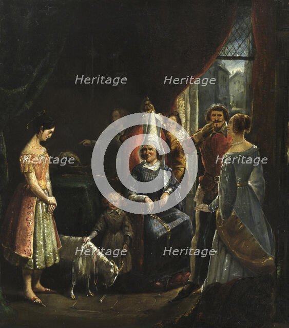 Scenes of Notre-Dame de Paris, 1832. Creator: Antoine Rivoulon.