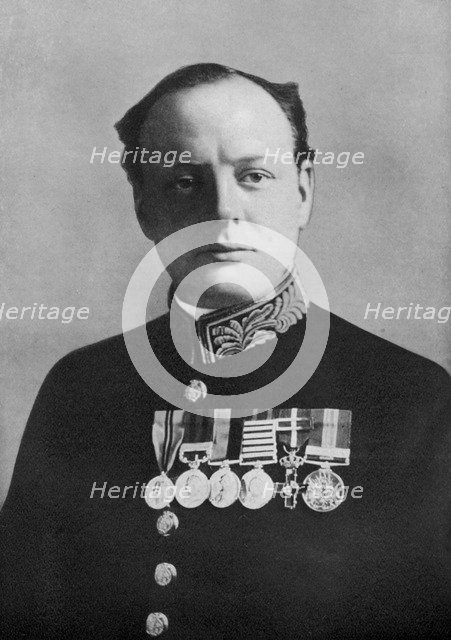 Winston Churchill, First Lord of the Admiralty, 1914-1915, (1920). Artist: Elliott & Fry