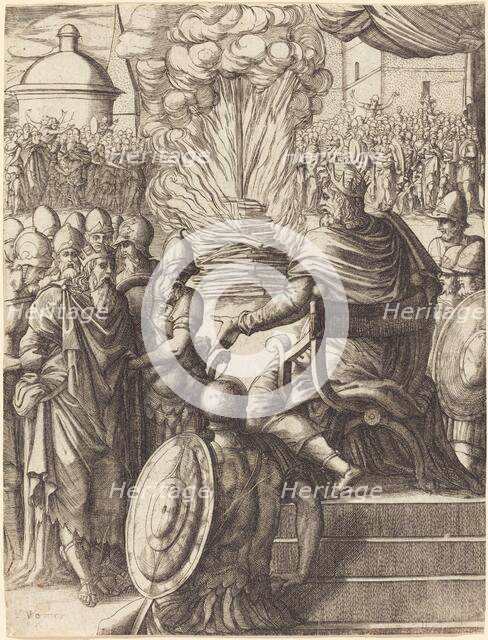 Heraclius Sentencing the Tyrant Phocas. Creator: Pierre Woeiriot.