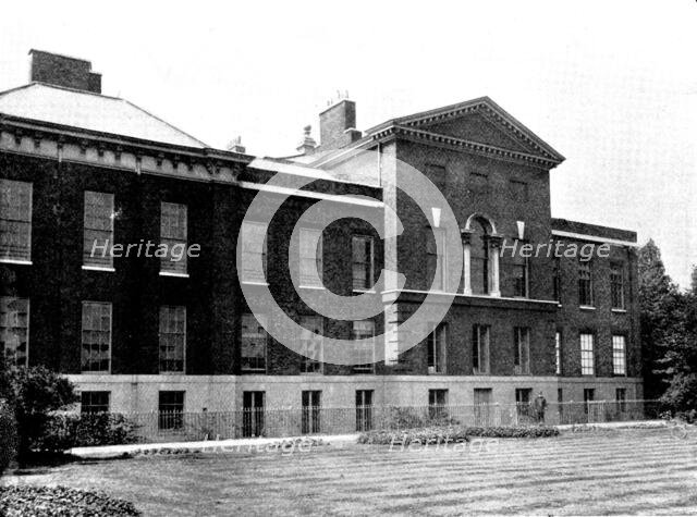 Views of Kensington Palace...on the extreme right...is the room in which the Queen was born, 1898. Creator: Lascelles.