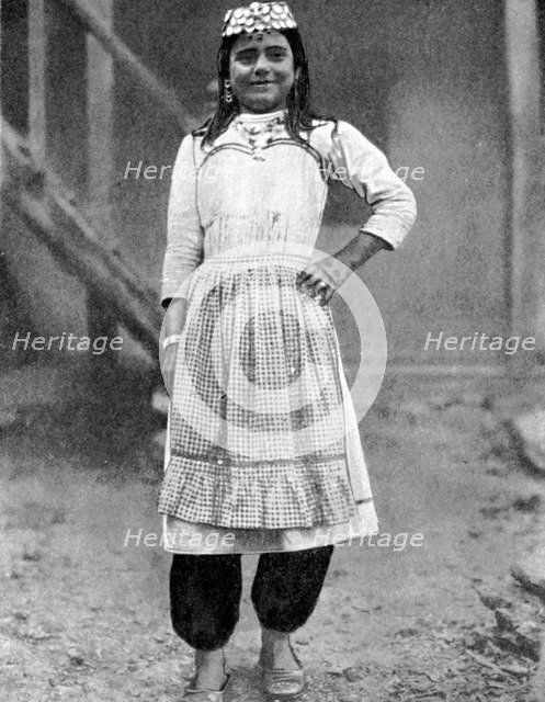 Tartar girl of the Green Peninsula, Crimea, 1936. Artist: Unknown