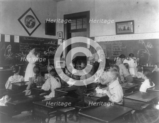 Washington, D.C. Public Schools - classroom scenes and school activities, (1899?). Creator: Frances Benjamin Johnston.