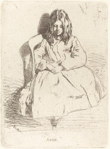 Annie Seated, 1858. Creator: James Abbott McNeill Whistler.