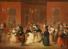Theme from the Venetian Carnival-Gambling House (Il Ridotto), between 1780-1815. Creator: Unknown.