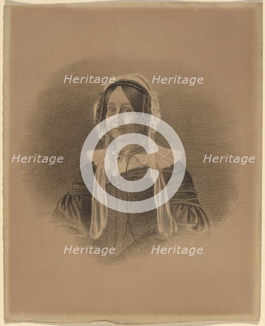 Portrait of an Old Woman, early 1840s. Creator: Eastman Johnson.