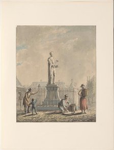 Statue of Laurens Jansz. Coster in Haarlem, 1780-1836. Creator: Johannes Jelgerhuis.