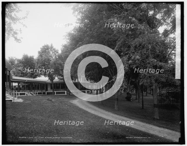 Lawn at Hyde Manor, Green Mountains, between 1900 and 1906. Creator: Unknown.