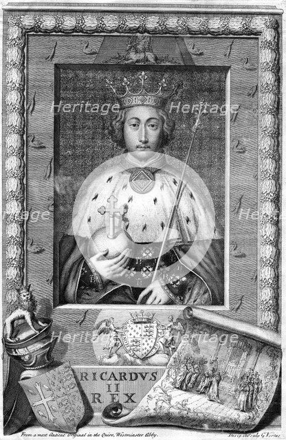 Richard II, King of England.Artist: George Vertue