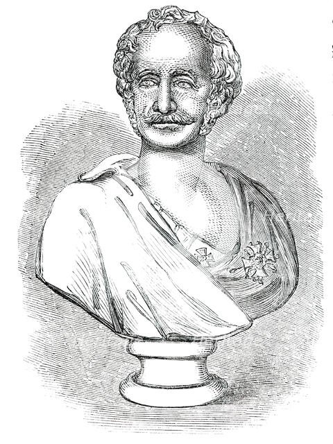 Bust of Viscount Gough, by G. G. Adams, 1850. Creator: Unknown.