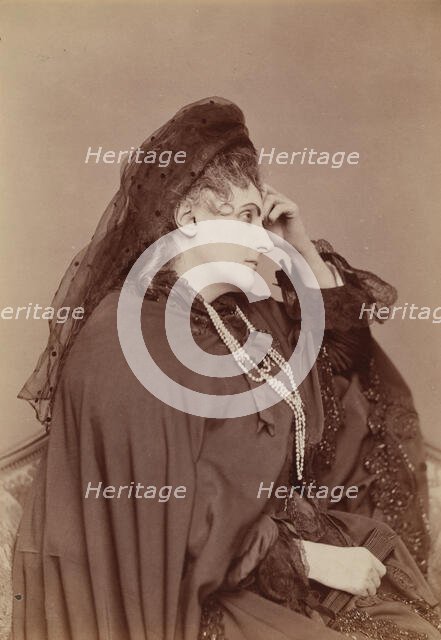 Pensive, 1893. Creator: Pierre-Louis Pierson.