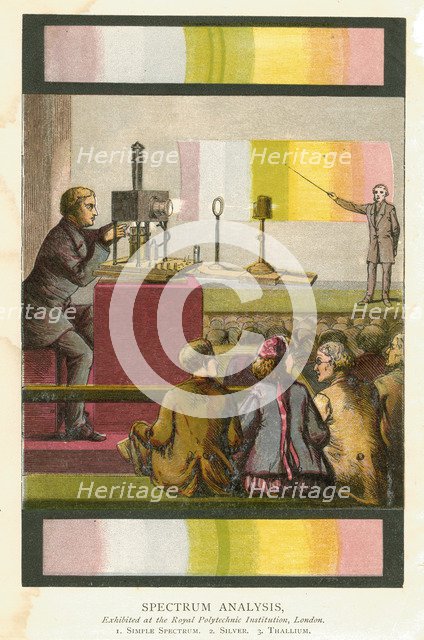 Spectrum analysis, 1873. Artist: Unknown