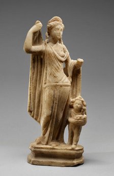 Statuette of Venus and Cupid (Venus Genetrix type), 2nd century A.D. Creator: Unknown.