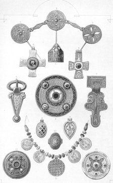 'Anglo-Saxon Relics. Personal Ornaments of Gold and Bronze', 1886. Artist: Robert Anderson.