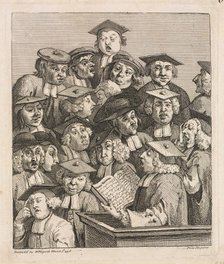 Scholars at a Lecture, 1736-1737. Creator: William Hogarth (British, 1697-1764).