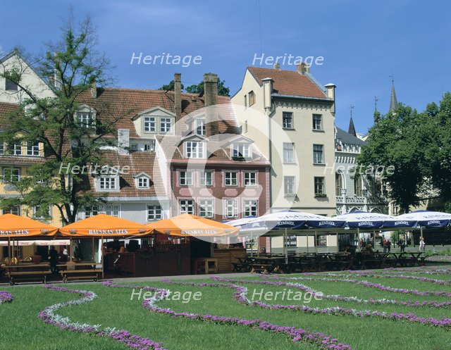 Houses on Meistaru iela, Riga, Latvia.