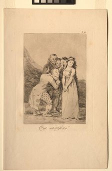 Caprichos: What a Sacrifice!. Creator: Francisco de Goya (Spanish, 1746-1828).