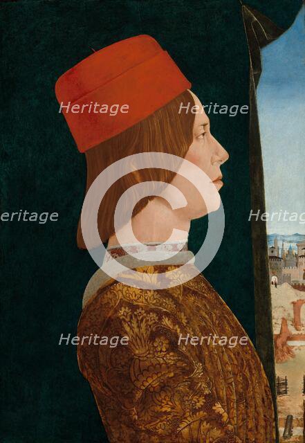 Giovanni II Bentivoglio, c. 1474/1477. Creator: Ercole de' Roberti.