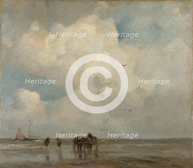 Shellfishing, 1885. Creator: Jacob Henricus Maris.