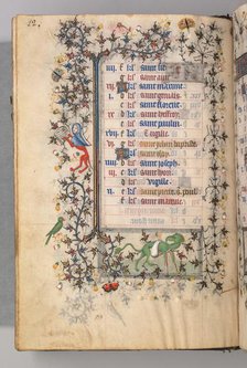 Hours of Charles the Noble, King of Navarre (1361-1425): fol. 6v, June, c. 1405. Creator: Master of the Brussels Initials and Associates (French).