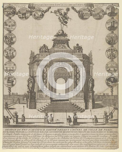 The Temple of Honor of the Glory of Louis le Grand, 1689., 1689. Creator: Anon.