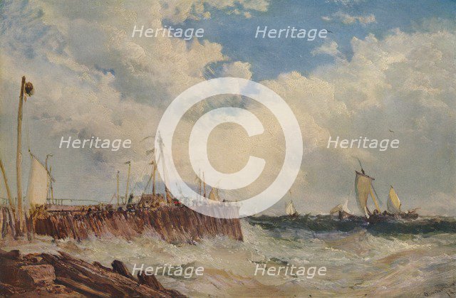 'On the Coast of Holland', 1876, (1938). Artist: James Webb.