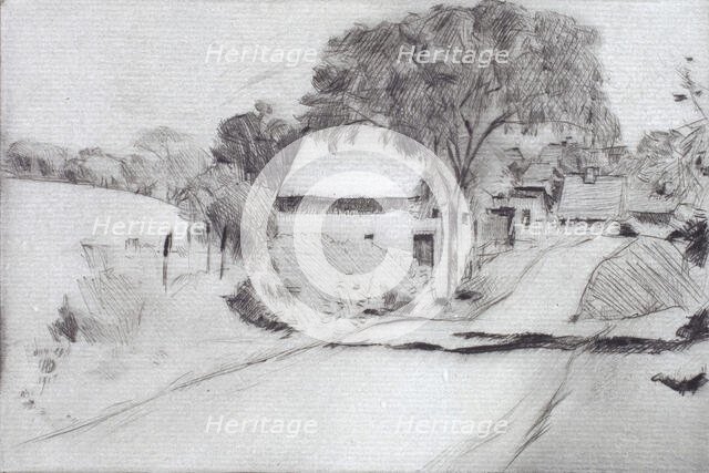 Newmarket Road, 1917. Creator: Frederick Childe Hassam.