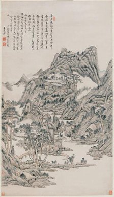 Landscape, Qing dynasty (1644-1912), 1706. Creator: Wang Yuanqi.