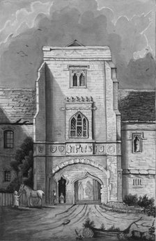 The Gateway of the Palace at Cawood (Cawood Castle)', 1830. Artist: Unknown.