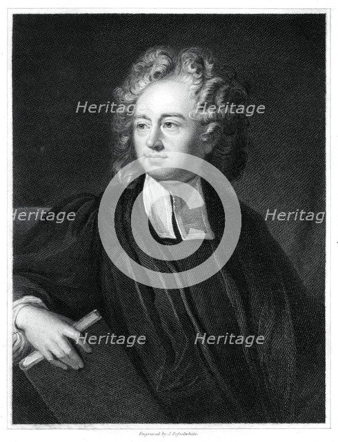 Richard Bentley, English theologian, classical scholar and critic, (1834).Artist: J Posselwhite