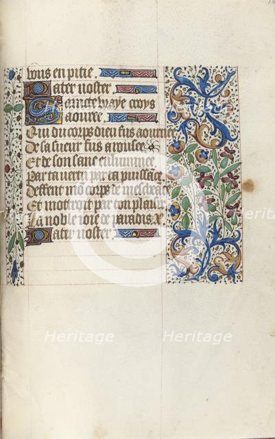 Book of Hours (Use of Rouen): fol. 154r, c. 1470. Creator: Master of the Geneva Latini (French, active Rouen, 1460-80).