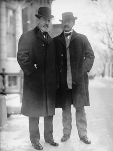 Lincoln Dixon, Rep. from Indiana, Right, with Senator Kern, 1911. Creator: Harris & Ewing.