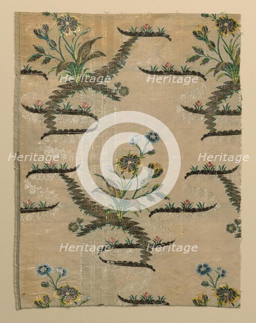 Fragment (Dress Fabric), England, 1750/55. Creator: Unknown.