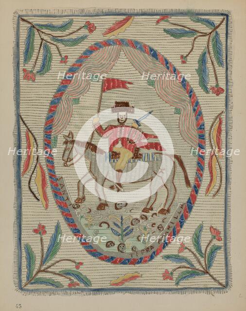 Bedspread, 1935/1942. Creator: Unknown.