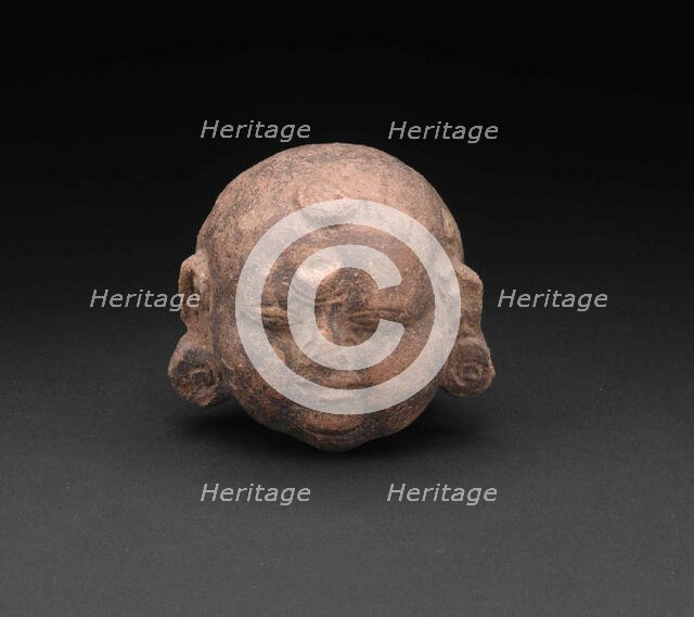 Head from a Figurine of a Child, 14th/15th century. Creator: Unknown.