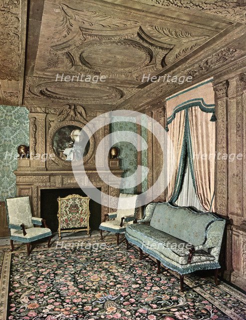 A living room during the reign of Louis XIII, Hôtel Marion du Fresne, Saint-Malo, France, 1938. Artist: Unknown