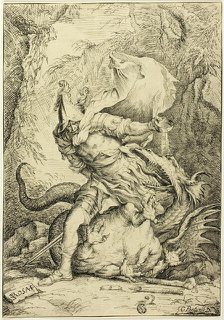 Saint George and the Dragon, n.d. Creator: Giovanni Ponticelli.