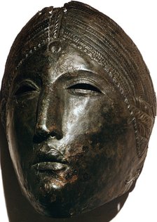 Bronze mask of Juno Lucina, 1st century BC. Artist: Unknown