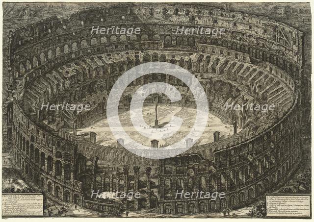 Views of Rome: The Colosseum, 1776. Creator: Giovanni Battista Piranesi (Italian, 1720-1778).