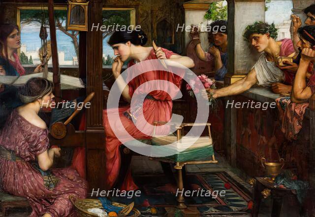 Penelope and the Suitors, 1911-1912. Creator: John William Waterhouse.