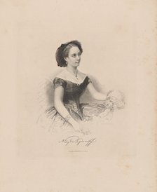 Prima ballerina Nadezhda Konstantinovna Bogdanova (1836-1897), 1850-1860.