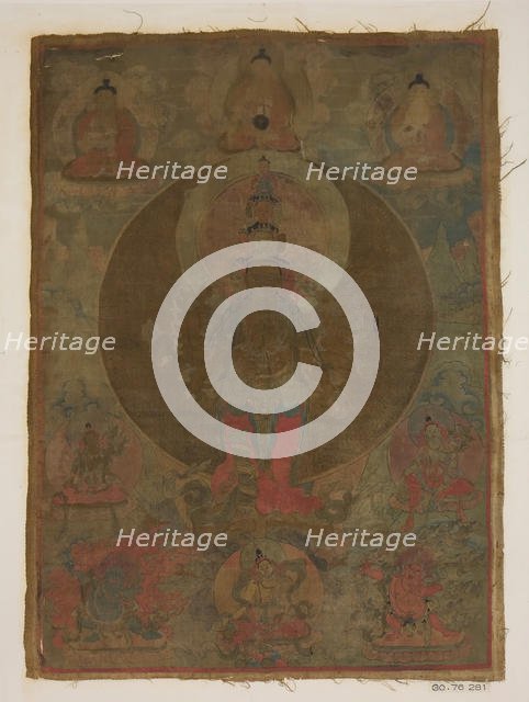 Panel from Painting of a Thousand-Armed Guanyin, date unknown. Creator: Unknown.